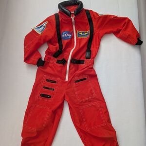 Kids Red Space Commander Jumpsuit